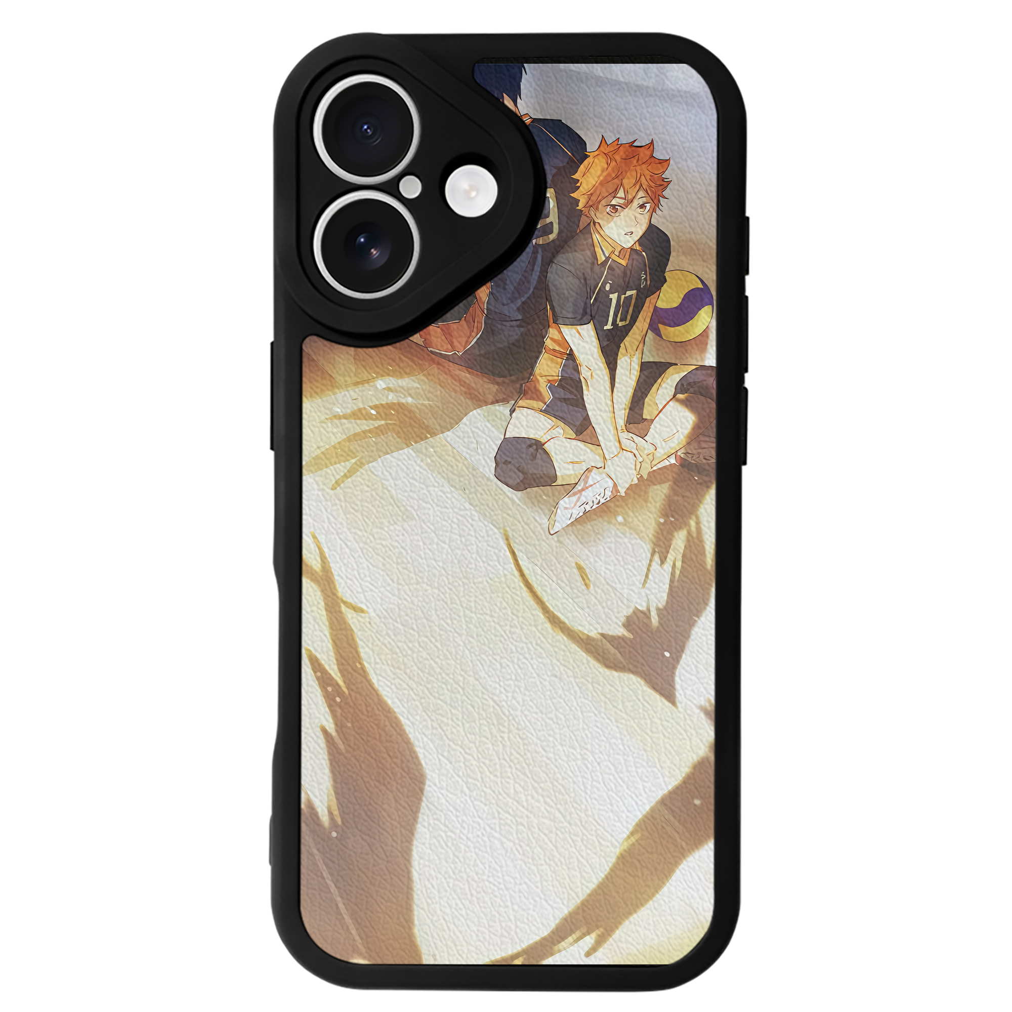 （画像用） ハイキュー!! Haikyu!! 【iPhone 16シリーズ対応】シリコンスマホケース（レザー調） 材質：シリコン